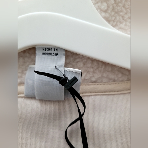 NWT Women's Plus Size 4X Fleece Pullover Outerwear Cream Color - Picture 4 of 16